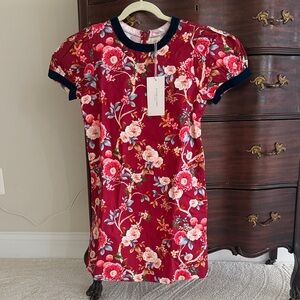 Elizabeth and James Red Floral Dress